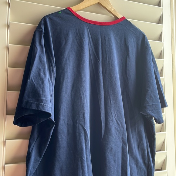 Mix & Max woman blouse 26/28W Navy top embroidered. Navy/red. Marine top - Picture 5 of 8